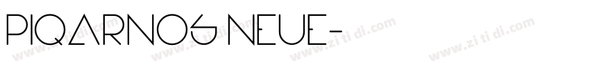 Piqarnos Neue字体转换